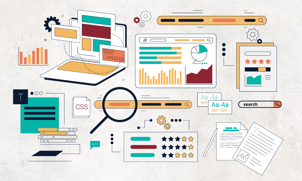 Decorative image showcasing elements of Google EEAT