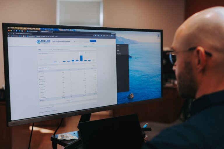 Reviewing a client dashboard